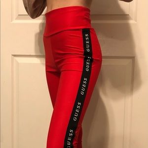 Guess red leggings